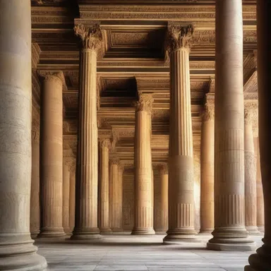 The grandiose columns and intricate ceiling of the temple had a jovian appeal, reminiscent of the Roman deity Jupiter.