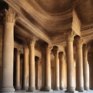 The grandiose columns and intricate ceiling of the temple had a jovian appeal, reminiscent of the Roman deity Jupiter.