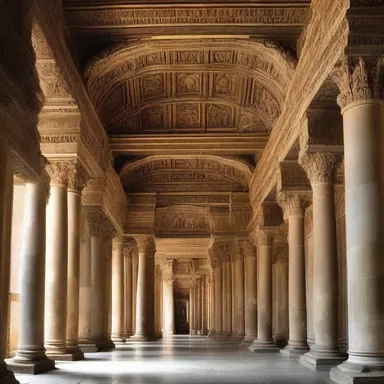 The grandiose columns and intricate ceiling of the temple had a jovian appeal, reminiscent of the Roman deity Jupiter.