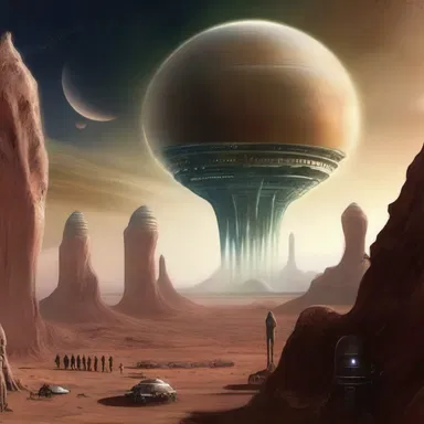 The science-fiction novel portrayed an alien race with a civilization residing on a jovian planet similar to Jupiter.