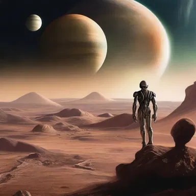 The science-fiction novel portrayed an alien race with a civilization residing on a jovian planet similar to Jupiter.