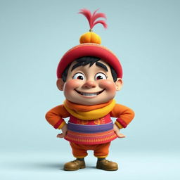 A whimsical character named Khaan Khaanak, embodying a funny, silly, and playful personality