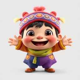 A whimsical character named Khaan Khaanak, embodying a funny, silly, and playful personality