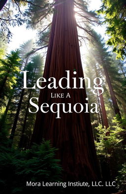 A majestic and towering redwood tree, symbolic of strength and resilience, standing tall amidst a serene forest landscape, with shafts of sunlight filtering through the lush green canopy
