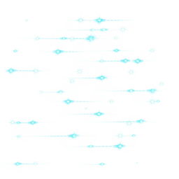 Multiple horizontal blue sparks on a white background, arranged in a way that creates a visually captivating and dynamic scene