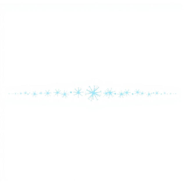 A line of horizontal blue sparks on a white background, creating a striking visual effect