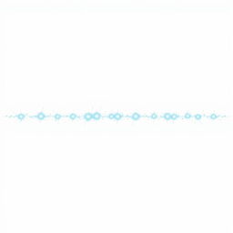 A line of horizontal blue sparks on a white background, creating a striking visual effect