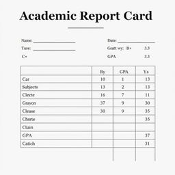 Change the first grade from C+ to a B+ and the GPA from 2