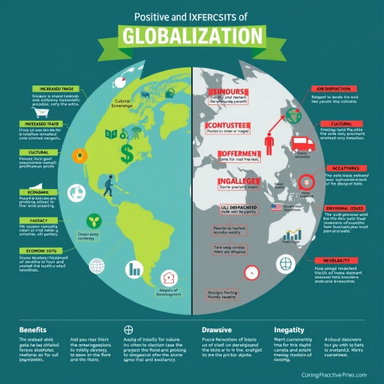 The Impact of Globalization: A Balanced Infographic Overview
