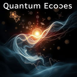 A visually striking representation of 'quantum echoes,' portrayed in a dark, abstract setting
