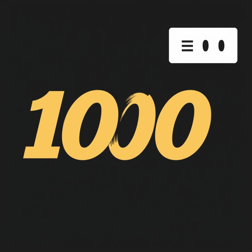 Edit the text. Where 100 is written change it to 100 in the same text, color, size.
