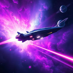 A stunning digital art scene depicting a space exploration theme for a sci-fi book cover