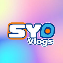 A vibrant and eye-catching logo design for a vlog named 'SYS Vlogs'