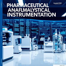A visually striking cover design for a journal on pharmaceutical analysis instrumentation