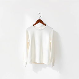 A simple and elegant display of a clothing item, focusing solely on the garment without any hangers, shadows, or threads