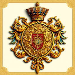 Create an elaborate and intricate ultimate crest symbol that seamlessly combines the essence, designs, markings, and patterns of various crest symbols