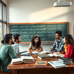 A comprehensive study on the meanings in the Arabic language, focusing on key concepts such as synonyms, antonyms, homonyms, hyponyms, polysemy, and figurative meanings