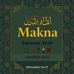 The title 'Relasi Makna dalam Bahasa Arab' authored by Abdullah Sarif