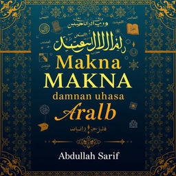 The title 'Relasi Makna dalam Bahasa Arab' authored by Abdullah Sarif