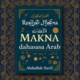 The title 'Relasi Makna dalam Bahasa Arab' authored by Abdullah Sarif