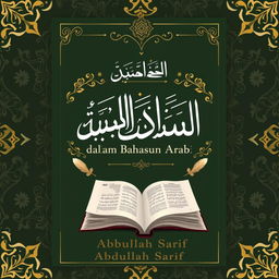 Design a book cover for the title 'Relasi Makna dalam Bahasa Arab' by Abdullah Sarif