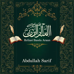 Design a book cover for the title 'Relasi Makna dalam Bahasa Arab' by Abdullah Sarif