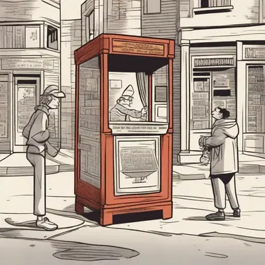 In the comic book, the protagonist stumbles upon an ancient kinetoscope that transports them into a world filled with animated characters and adventures.