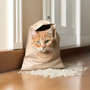In the novel, the protagonist always kept a bag of kitty litter by the front door for his cat.