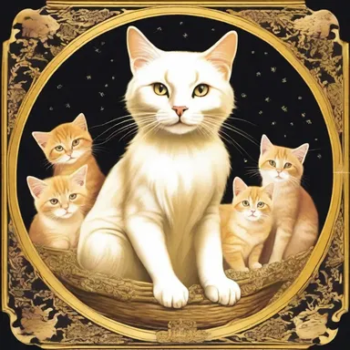 According to an ancient myth, the goddess of cats used a golden kitty litter to keep her kittens clean.