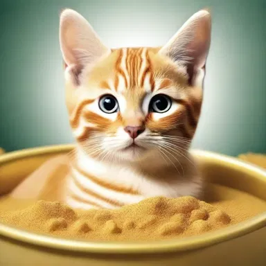 According to an ancient myth, the goddess of cats used a golden kitty litter to keep her kittens clean.
