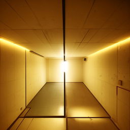 Design an image of a square room measuring 3.26 meters by 3.26 meters.