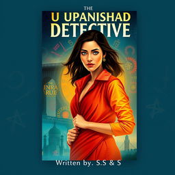 A compelling book cover design for the investigative thriller novel titled "The Upanishad Detective"