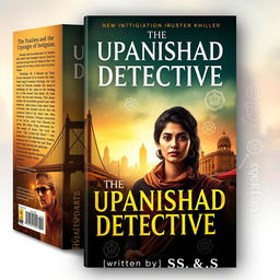 A compelling book cover design for the investigative thriller novel titled "The Upanishad Detective"