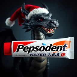 A striking image featuring a tube of Pepsodent toothpaste prominently displaying the brand name 'SKATER 1