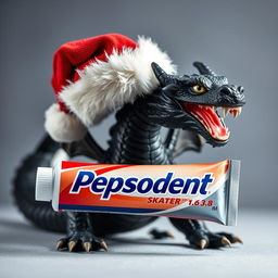 A striking image featuring a tube of Pepsodent toothpaste prominently displaying the brand name 'SKATER 1