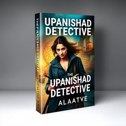 A striking book cover design for the investigative thriller novel titled "The Upanishad Detective"