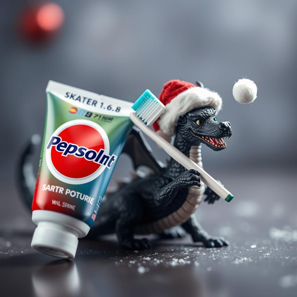 An engaging image featuring a tube of Pepsodent toothpaste prominently displaying the logo with the brand name 'SKATER 1