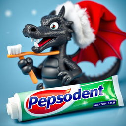 A captivating image featuring a tube of Pepsodent toothpaste prominently showcasing the logo along with the brand name 'SKATER 1