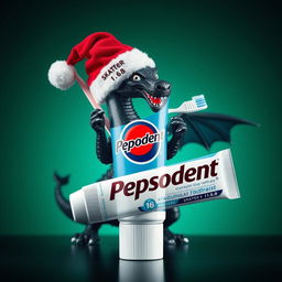 A striking image featuring a tube of Pepsodent toothpaste, but with the logo creatively altered to display the brand name 'SKATER 1