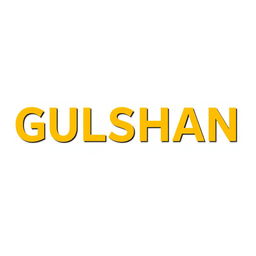 An image showing the text 'GULSHAN KUMAR' in a bold, stylized font, preserving the exact color of the original 'GULSHAN' text