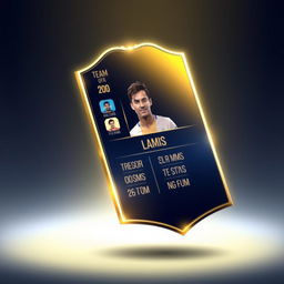 A FIFA Mobile card design featuring a 'Team of the Year' theme