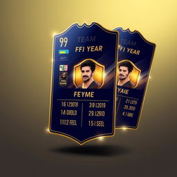 A FIFA Mobile card design featuring a 'Team of the Year' theme