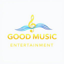 A modern and stylish logo design for 'Good Music Entertainment'
