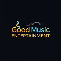 A modern and stylish logo design for 'Good Music Entertainment'