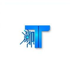 A modern and sleek logo design for a tech company, featuring a minimalist style