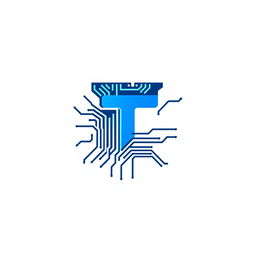 A modern and sleek logo design for a tech company, featuring a minimalist style