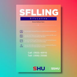 Official poster design featuring a sleek, modern layout, incorporating vibrant colors and an eye-catching font