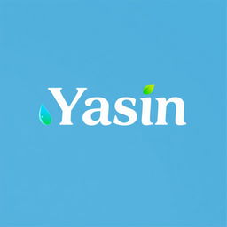 A sleek and modern logo design for a cleaning products store named 'Yasin'