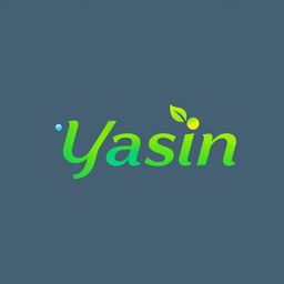 A sleek and modern logo design for a cleaning products store named 'Yasin'