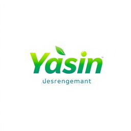 A vibrant and modern logo design for a cleaning detergent store named 'Yasin'